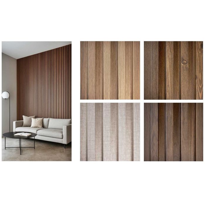 Painel Ripado e Acessórios (Terminais e Cantoneiras)