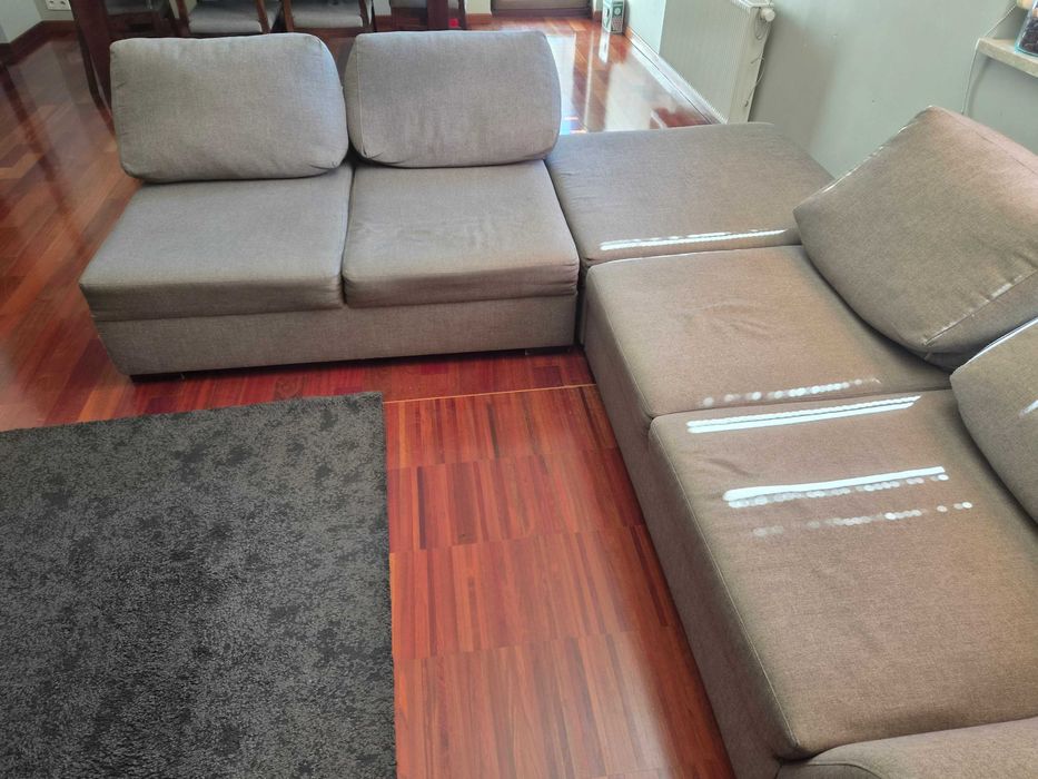 Sofa 3 elementowa szara
