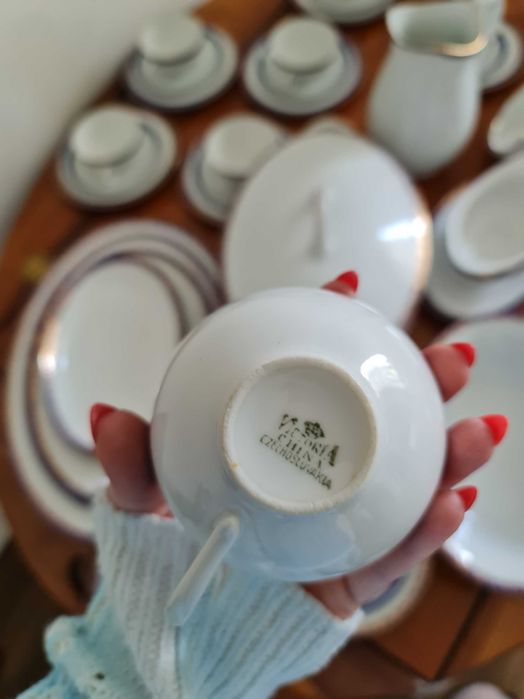 Porcelana, serwis Victoria China Czechoslovakia