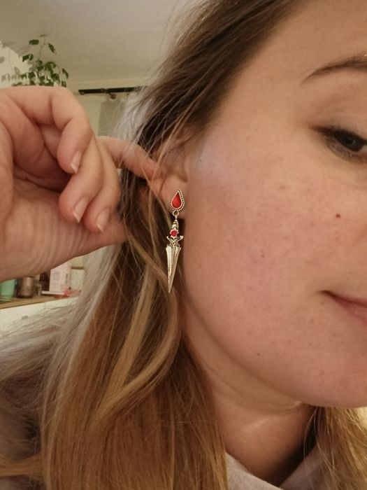 Nowe kolczyki sztylety gothik