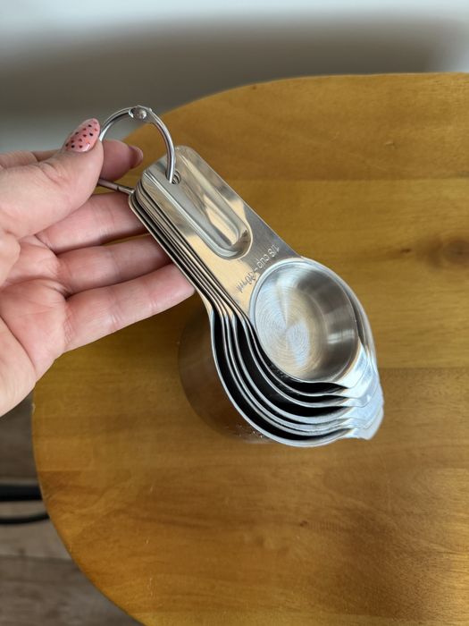 Zestaw metalowych miarek Kuchennych stylu retro vintage