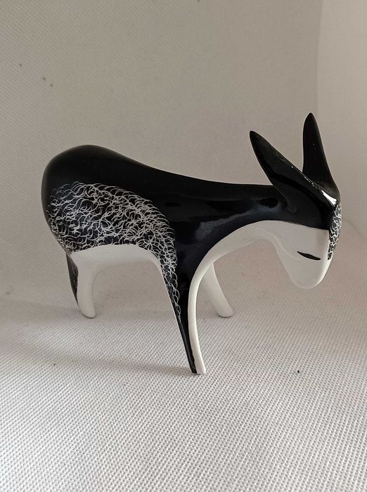 Osioł osiołek porcelanowa figurka Ćmielów