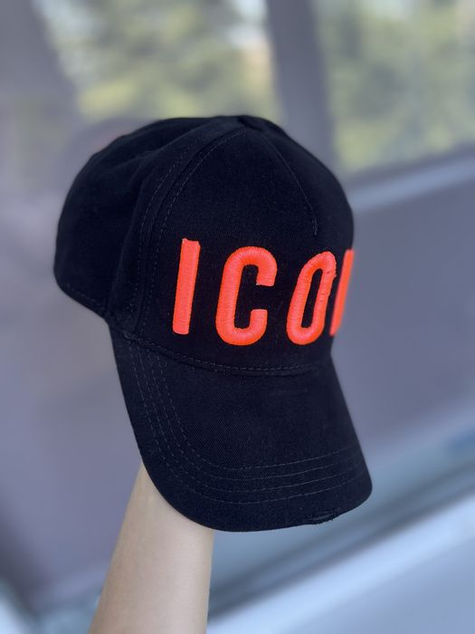 Кепка бейсболка чорна Dsquared2 Icon