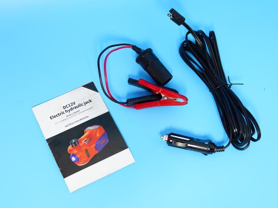 Электрогидравлический домкрат для авто 3 в 1 (Домкрат, Компрессор, Фон