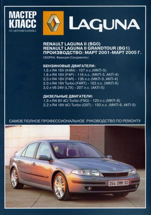 Renault Laguna II. Руководство по ремонту и эксплуатации. Книга