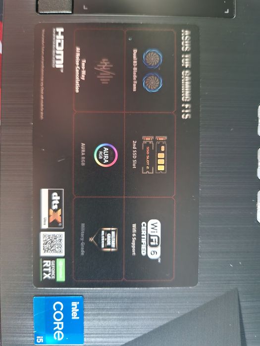 Laptop gamingowy Asus Tuf Gaming f15