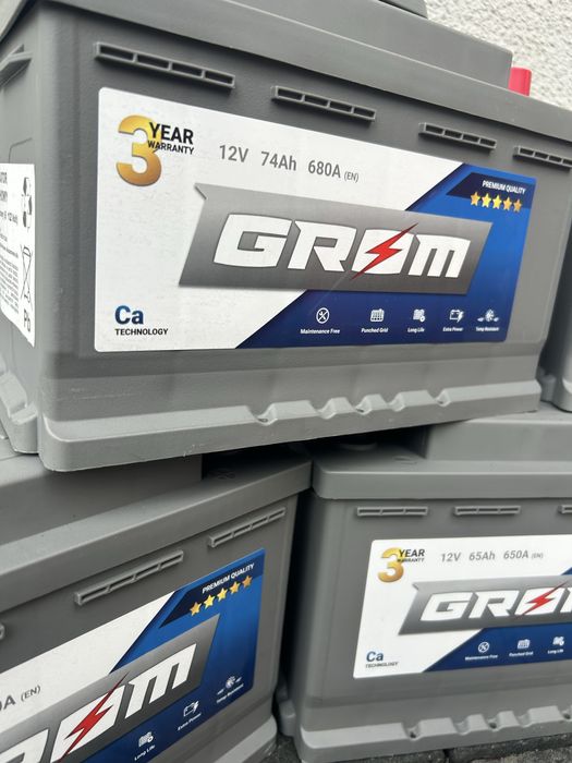 24/7 MONTAŻ 3 lata GWARANANCJI Akumulator Grom 45Ah 60 65 74 AGM EFB