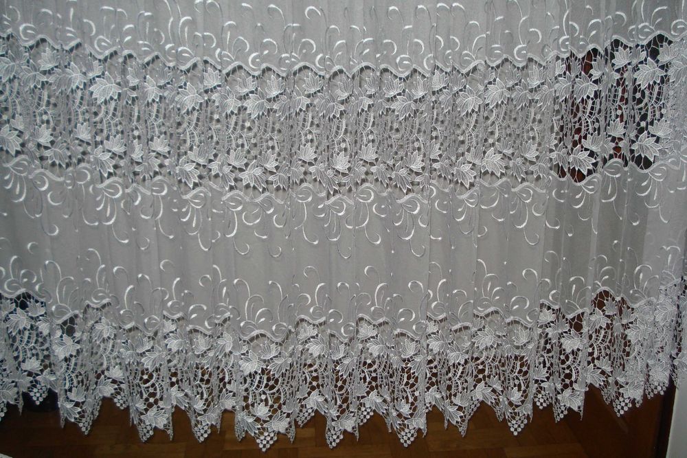 Piękna firana markizeta ,hafty 160x400