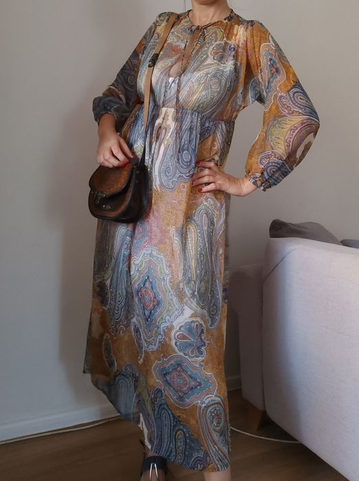 Długa sukienka boho, S/M Pigalle