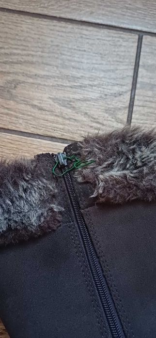 Skórzane śniegowce Quechua# brązowe buty zimowe r. 38