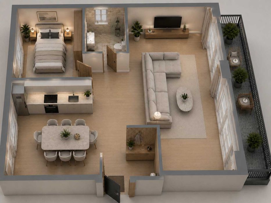 Jasne 55,74 m² w centrum Katowic | balkon | winda | duży potencjał aranżacyjny