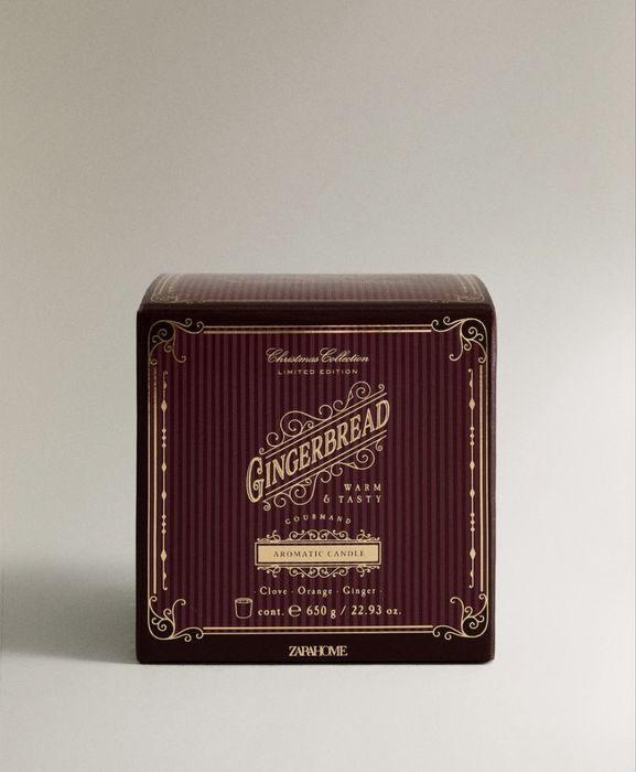 (650G) Vela Aromática Gingerbread Zara Home NOVO