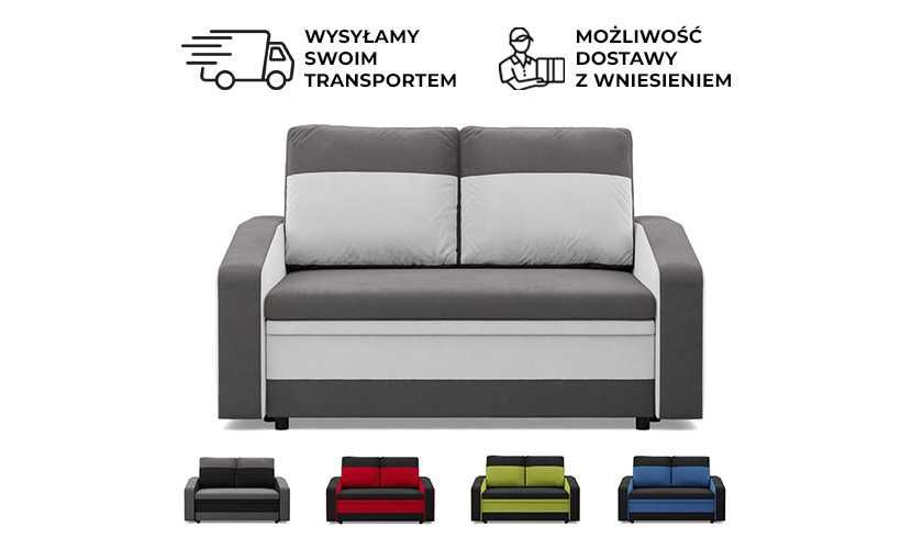 Sofa 2-osobowa z Funkcją Spania Orion 11 kolorów WYSYŁKA CAŁA POLSKA