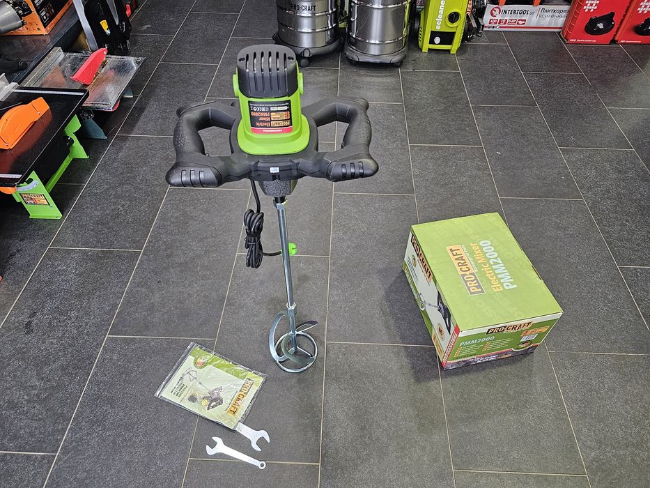 Миксер строительный ProCraft PMM2000 Professional Гарантия Медная Обм.