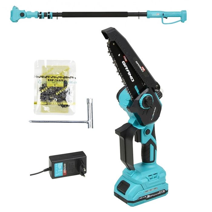 Акумуляторна ланцюгова пила Grand АПЦ-6/2-1 з подовжувачем + АКБ + ЗП