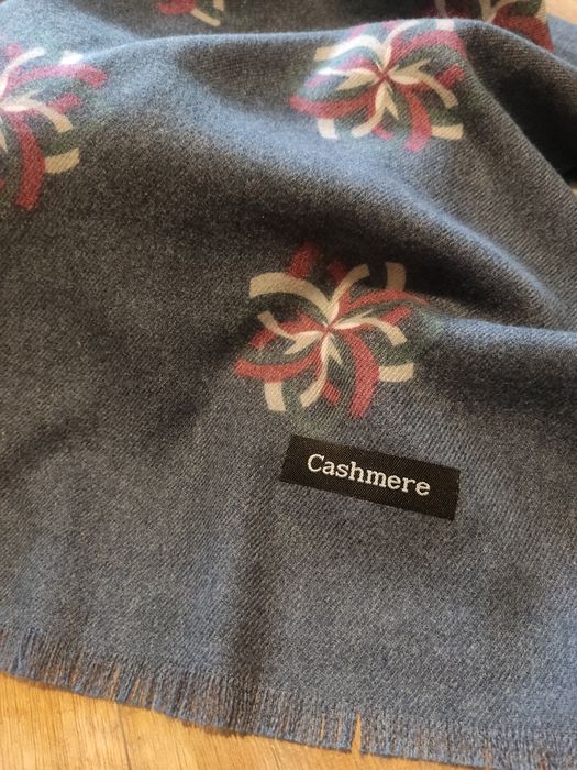 Szal cashmere kaszmir 80/200 duży długi