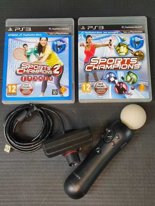 Zestaw 2x PS Move PS3 Sporty | Sklep Będzie Granie Wrocław Psie Pole