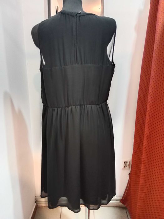 Sukienka szyfon czarna Yessica 44 XXL