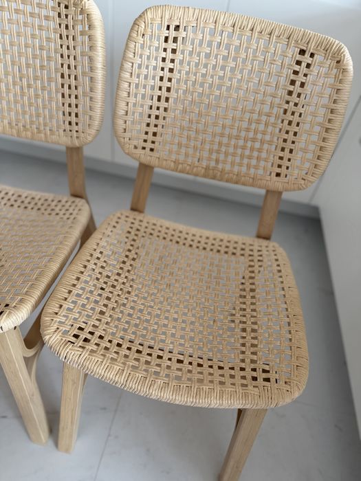 Cadeira de bambu do ikea