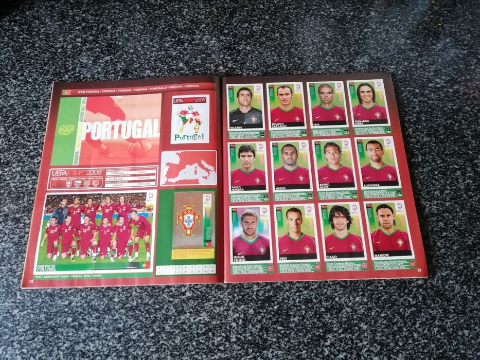 caderneta Euro 2008 Áustria Suíça