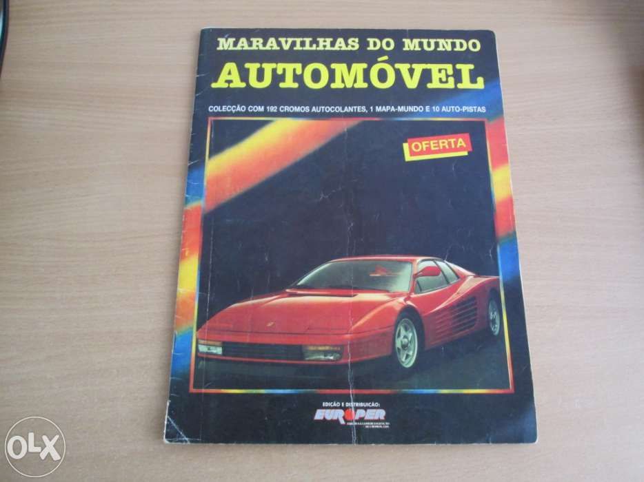Caderneta de cromos automóveis