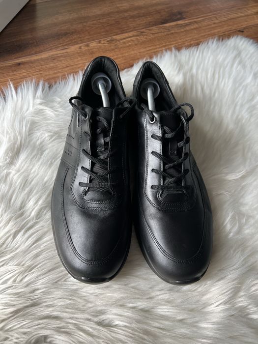 Ecco skórzane buty czarne goretex 49