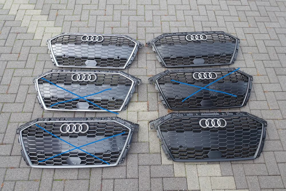 ATRAPA GRILL AUDI A3 8Y 20r.- Sline pdc POŁYSK MAT
