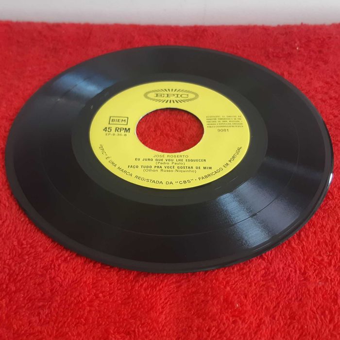 Disco Vinil Single EP José Roberto - Preciso Esquecer que te Amo  + 3 Músicas