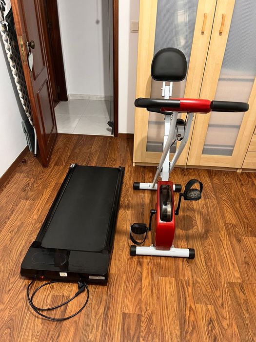 Bicicleta estática,  bom estado, dobravel