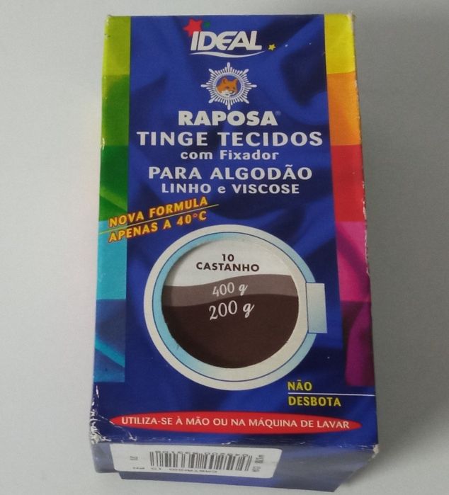 Tinta e fixador para tingimento de roupa - Marca Ideal/Ibéria