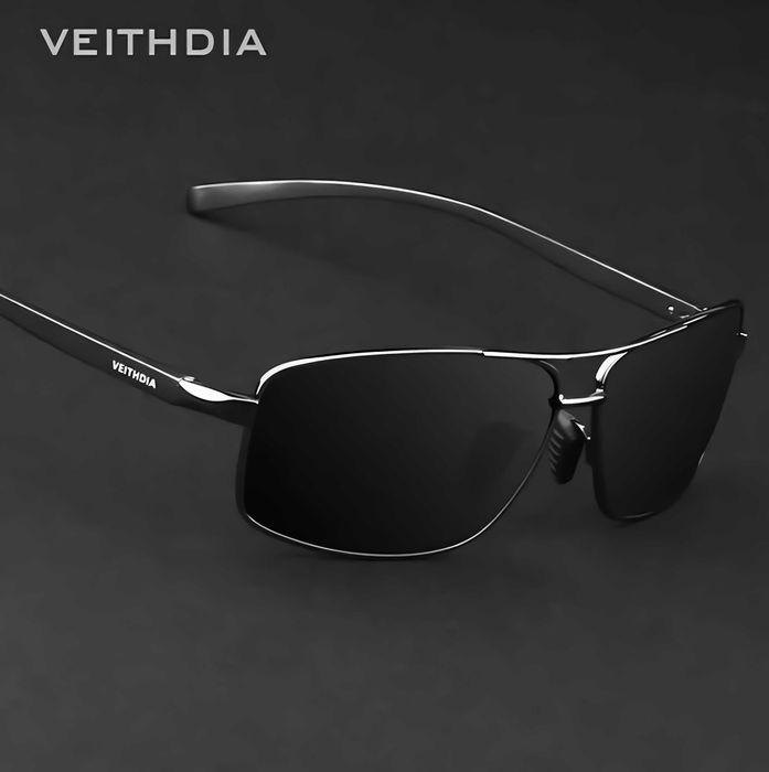 OKULARY PRZECIWSŁONECZNE. Polaryzacyjne HD. Gun/Black. Sportowe. NERDY