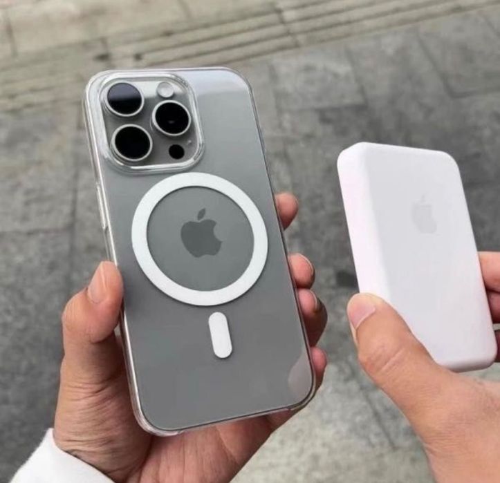 Прозорий силіконовий чохол з Магсейф Айфон | Чехол iPhone с MagSafe