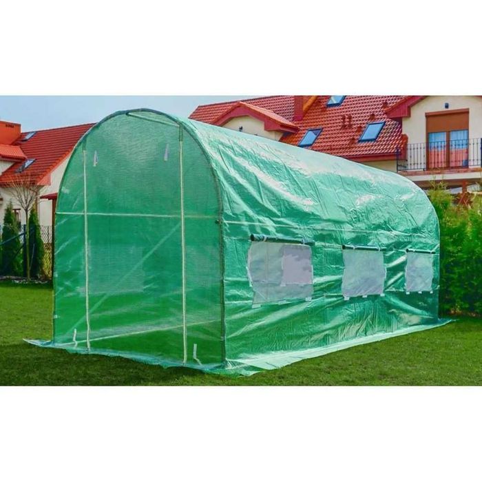 Теплиця садова, парник з вікнами, плівка посилена уф-4 Теплица