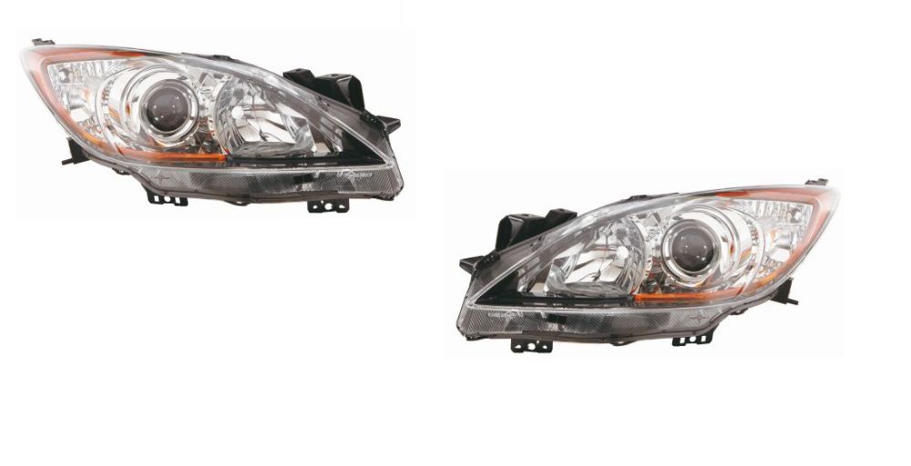 MAZDA 3 BL 08-12 lampa przednia lewa + prawa nowe DEPO komplet