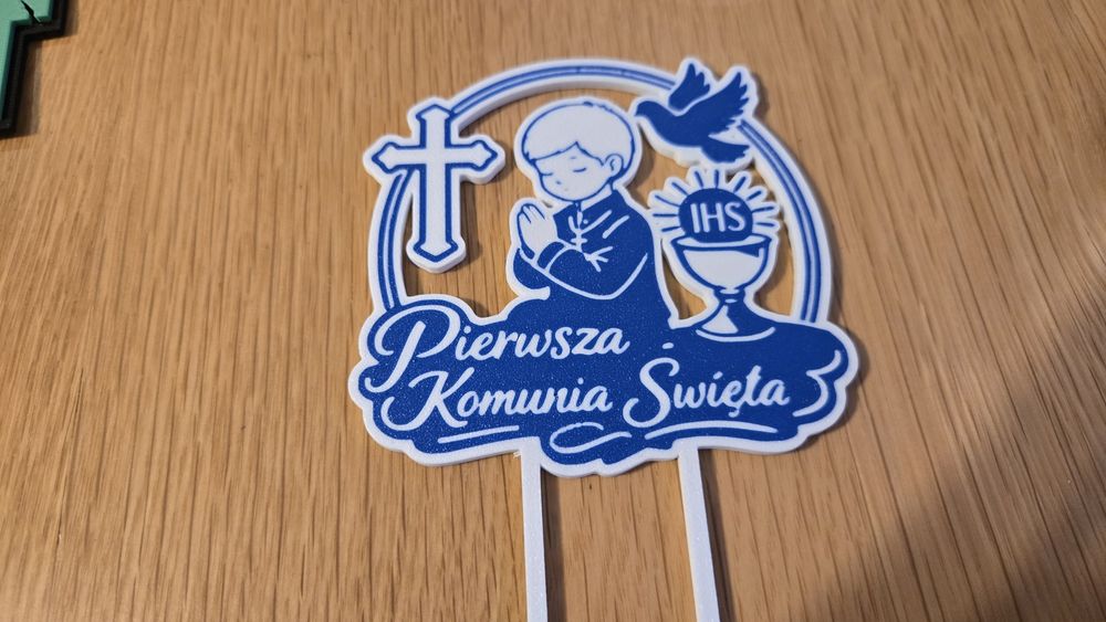 Topery Na tort Komunia św. PLA