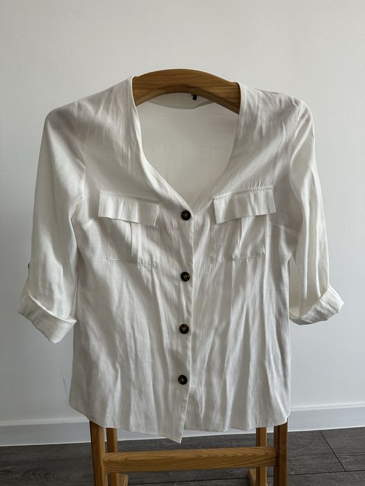 Сорочка льняна біла