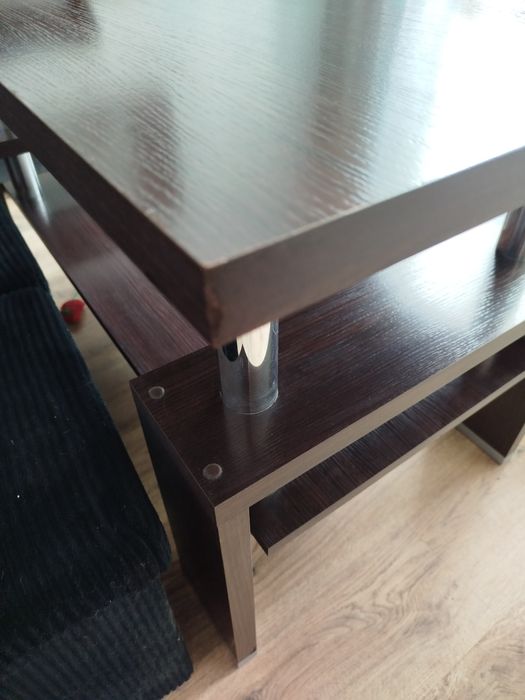 Wysoka ława w kolorze wenge