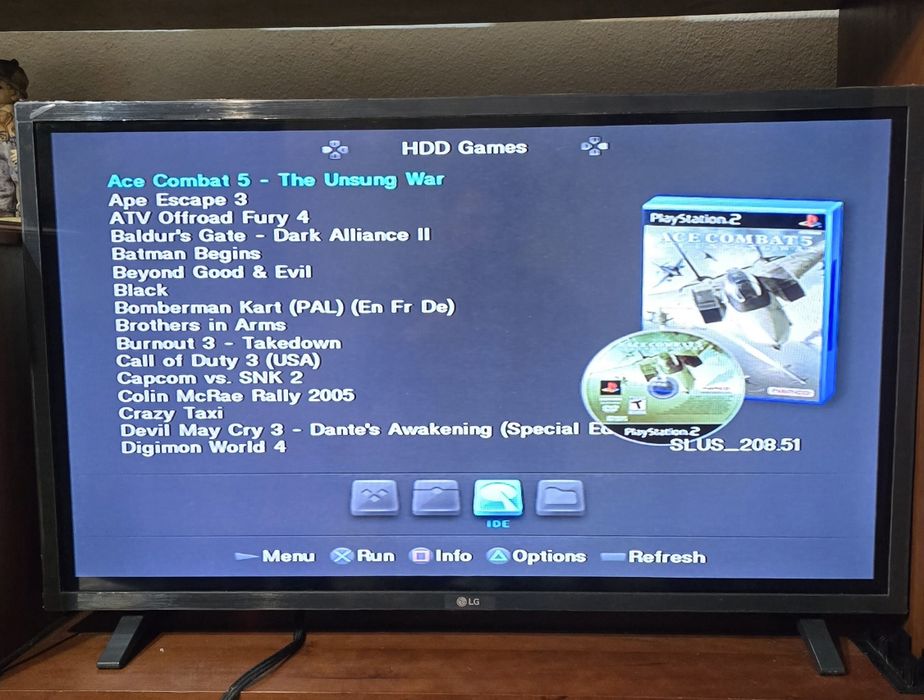 Ps2 fat com hdd 250 gb  Free McBoot