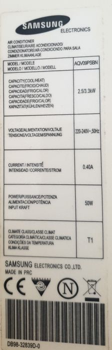 4 unidades (interior - Multi Split) de Ar Condicionados SAMSUNG com Co