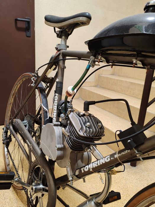 Bicicleta pasteleira Bianchi touring com motores Binaa