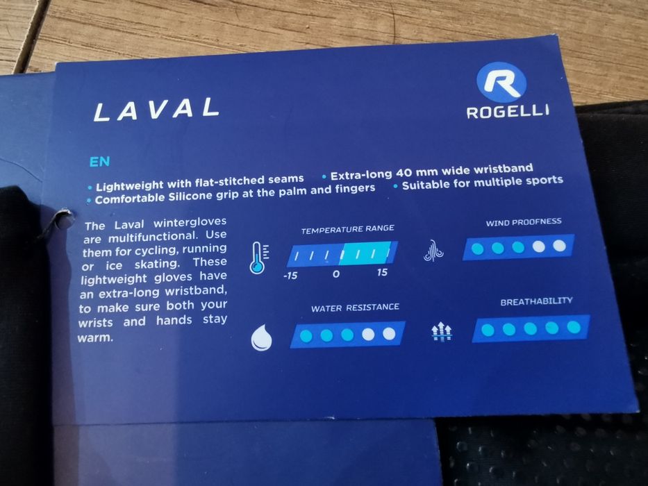 Rękawice rowerowe z membraną Rogelli Laval roz. XL damskie