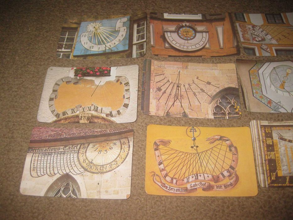12 Calendários de "Relógios de Sol" Colecção Completa! Rara!