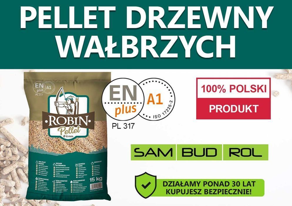 Pellet drzewny WAŁBRZYCH, certyfikat A1 ENplus, TRANSPORT