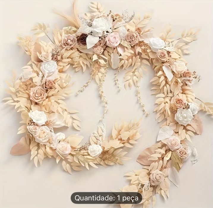 Arranjo / Guirlanda de flores para decoracao casamento e outras festas