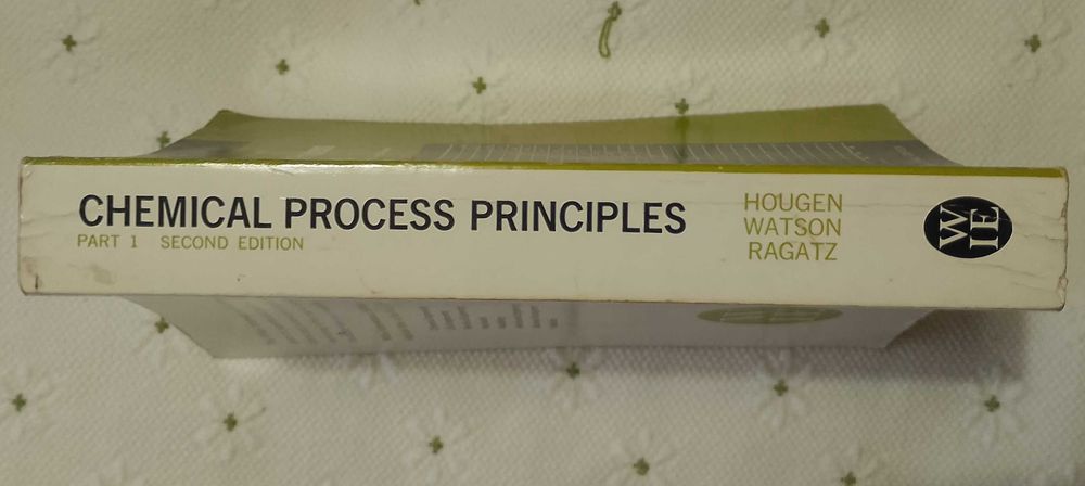 Chemical Process Principles - part one: material and energy balances, Olaf A. Hougen, Kenneth M. Watson, Roland A. Ragatz