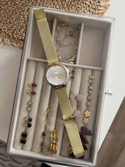 Zegarek Tous damski złoty mesh miś nowy elegancki stał chirurgiczna