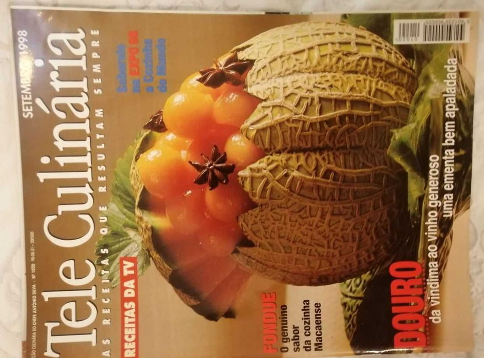Tele Culinária e Doçaria - 8 revistas com 30 anos - 1995-98 LOTE 5