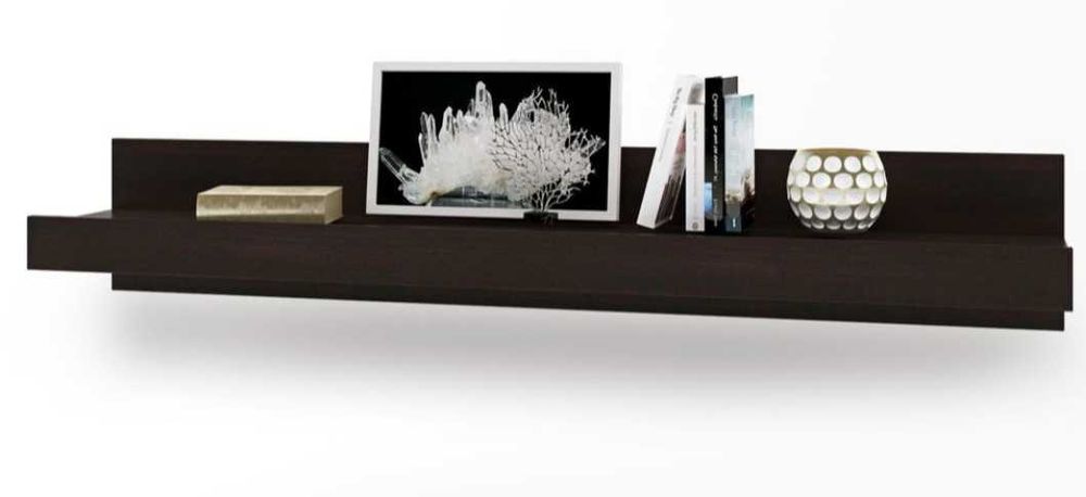 Полиця навісна Британія нова ( колір венге)