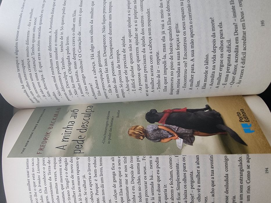 Livro A minha avó pede desculpa, como novo