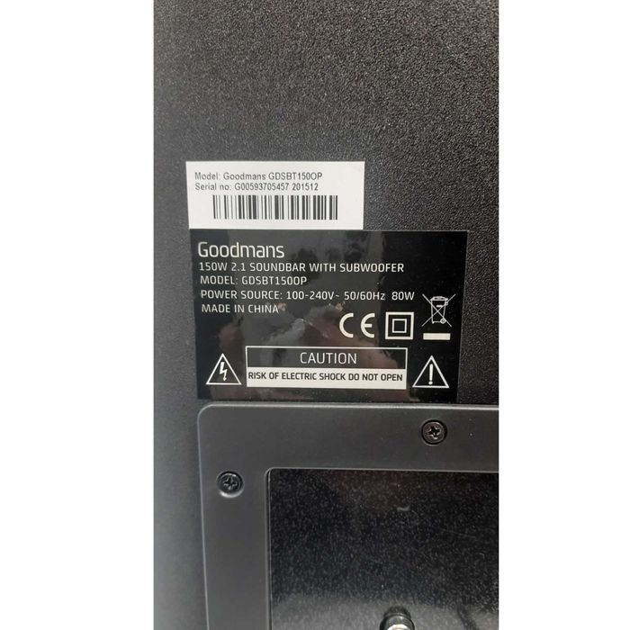 Subwoofer + Soundbar GOODMANS